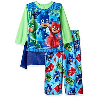 Pj Masks Toddler Boys Long Sleeve Pajamas With Cape