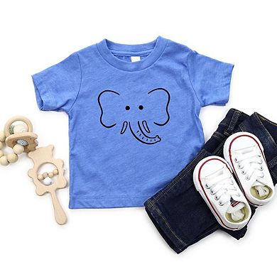 Elephant Toddler Short Sleeve Graphic Tee