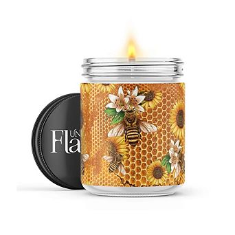 Bees & Sunflowers - 22-oz Candle Jar - Volcano