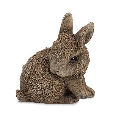 Nature-Inspired Resin Bunny Rabbit Figurines for Spring Home and Garden Decorations, Set of 3