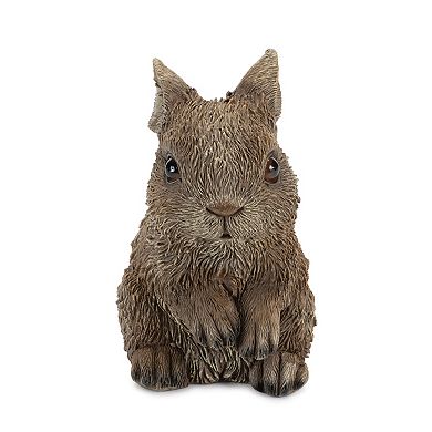 Nature-Inspired Resin Bunny Rabbit Figurines for Spring Home and Garden Decorations, Set of 3