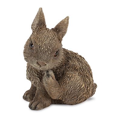 Nature-Inspired Resin Bunny Rabbit Figurines for Spring Home and Garden Decorations, Set of 3