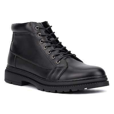 Reserved Footwear Men\'s Black Lace-Up Ankle Zip Boots Reserved Footwear Men main image 2