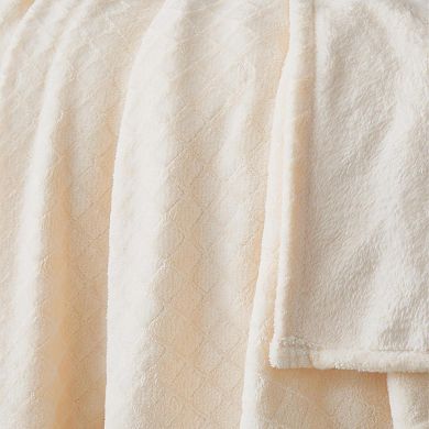 SUPERIOR Alaska Diamond Plush Fleece Ultra-Soft Blanket