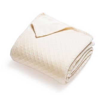 SUPERIOR Alaska Diamond Plush Fleece Ultra-Soft Blanket