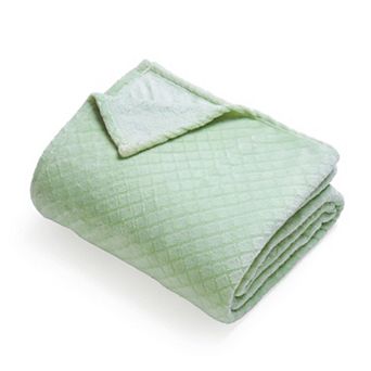 SUPERIOR Alaska Diamond Plush Fleece Ultra-Soft Blanket