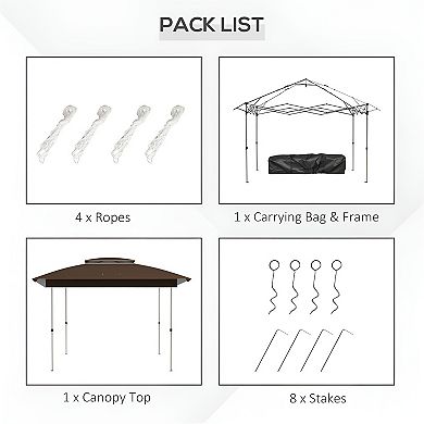 Pop Up Canopy Tent - Quick and Easy Setup Outdoor Shelter with UV Protection