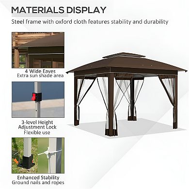 Pop Up Canopy Tent - Quick and Easy Setup Outdoor Shelter with UV Protection