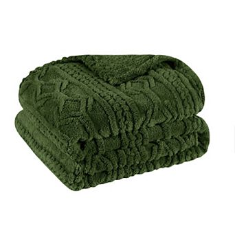 SUPERIOR Arctic Boho Jacquard Plush Fleece Blanket