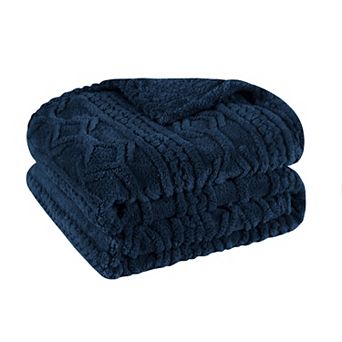 SUPERIOR Arctic Boho Jacquard Plush Fleece Blanket