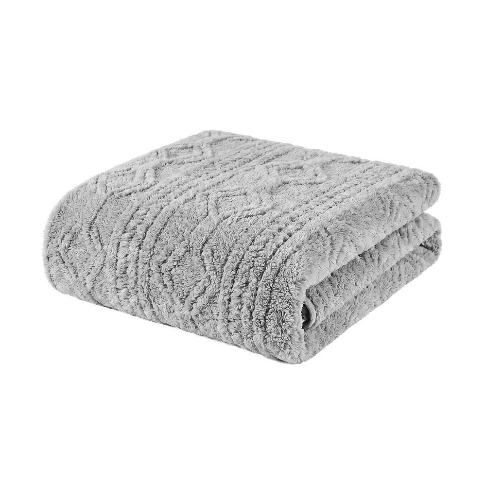 SUPERIOR Arctic Boho Jacquard Plush Fleece Blanket