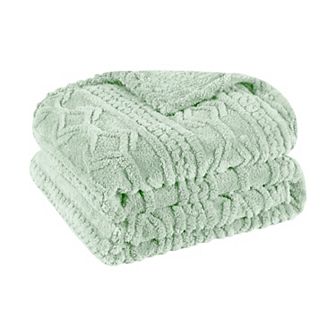 SUPERIOR Arctic Boho Jacquard Plush Fleece Blanket