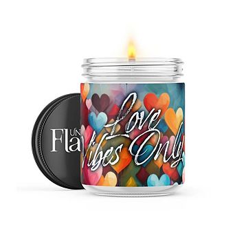Love Vibes Only - 22-oz Candle Jar - Sea Salt & Peony