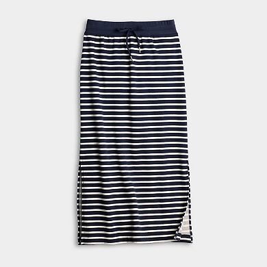 Women's Sonoma Goods For Life® French Terry Stripe Skirt
