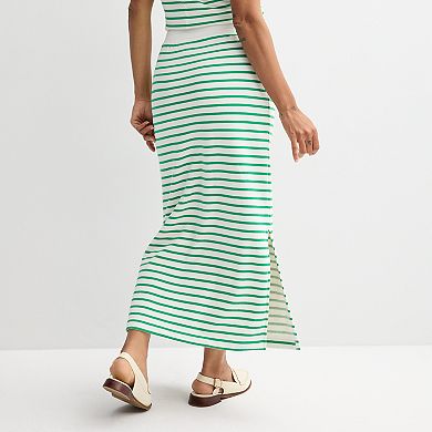 Women's Sonoma Goods For Life® French Terry Stripe Skirt