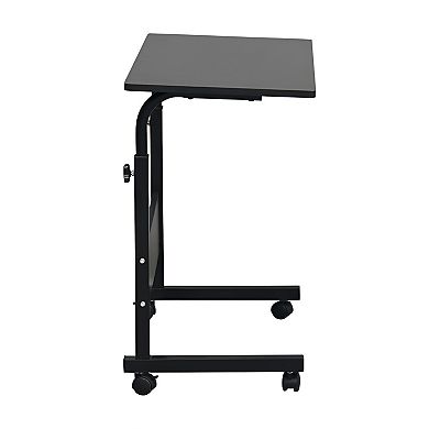 Removable P2 15mm Chipboard & Steel Side Table-Black