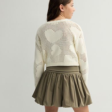 Girls 7-16 Adyson Parker Heart Sweater & Bubble Skirt Set