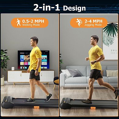 Under Desk Walking Pad Treadmill For Home/office With Watch-like Remote Control