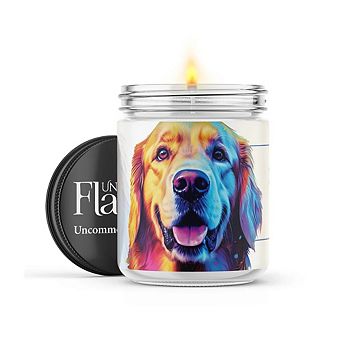 Golden Retriever - 22-oz Candle Jar - Sea Salt & Peony