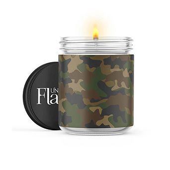 Camo - Green - 22-oz Candle Jar - Wildflowers