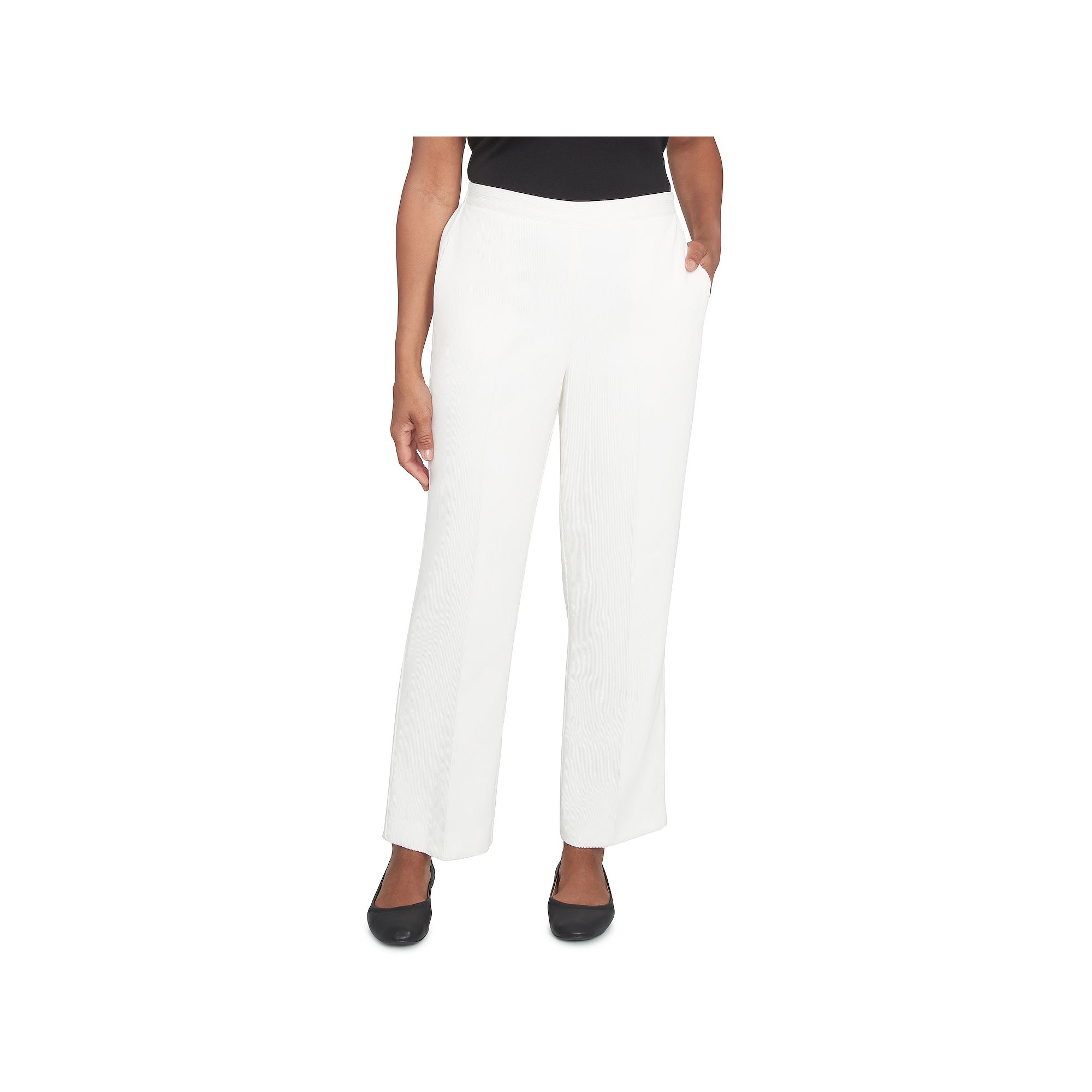 Womens Alfred Dunner Copenhagen Corduroy Average Length Pants, Size: 16, W