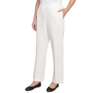 Women's Alfred Dunner Soft Heather Microfiber Average Length Pant