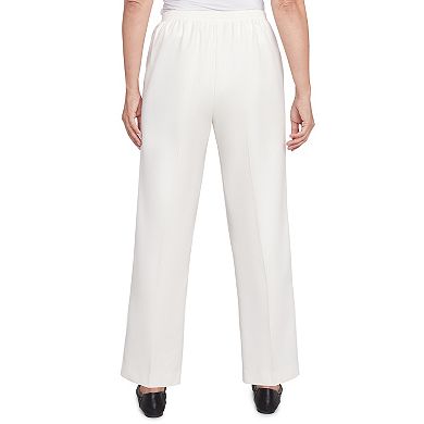 Women's Alfred Dunner Soft Heather Microfiber Average Length Pant