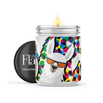 Llama With Shades - 22-oz Candle Jar - Sea Salt & Peony