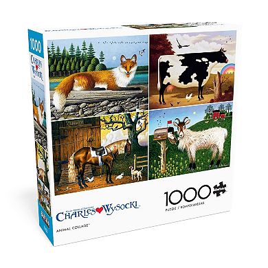 Buffalo Games 1000-Piece Animal Collage Puzzle