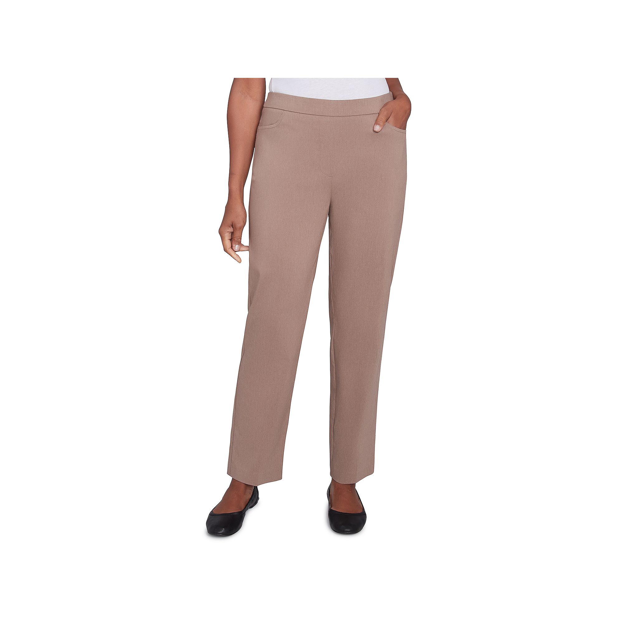 Womens Alfred Dunner Classic Balanced Short Length Pants, Size: 12 Short, 
