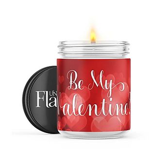 Be My Valentine? - 22-oz Candle Jar - Wildflowers