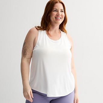 Plus Size Tek Gear® Mesh Racer Back Tank