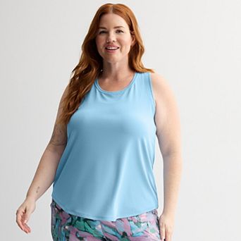 Plus Size Tek Gear® Mesh Racer Back Tank