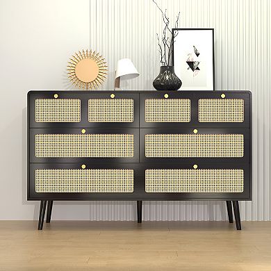 Wood Storage Chest of Drawers - Elegant and Functional Organizer with Multiple Compartments