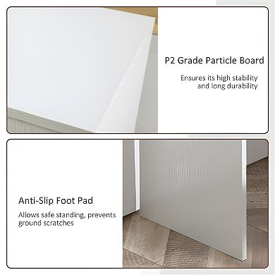 Modern Office Computer Desk - Sleek and Functional Workstation with Storage for Home Office