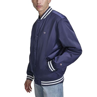 Men's Champion® Classic Varsity Bomber Jacket with Quilted Lining