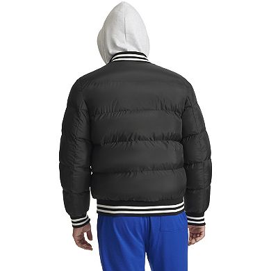 Men's Champion Quilted Varsity Puffer Bomber Jacket