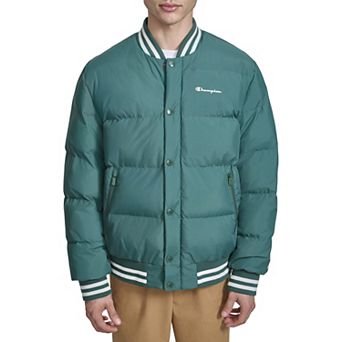 Men's Champion® Quilted Varsity Puffer Bomber Jacket