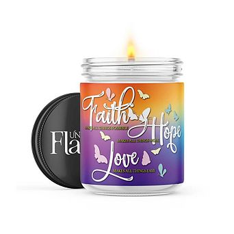 Faith Hope Love - 22-oz Candle Jar - Warm Vanilla Sugar