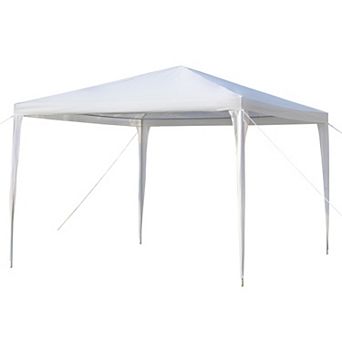 Portable 3 x 3m Waterproof Tent - Four-Sided White Design with Spiral Tubes for Home Use