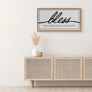 New View Gifts & Accessories Bless This Home Raised Word Wall Decor