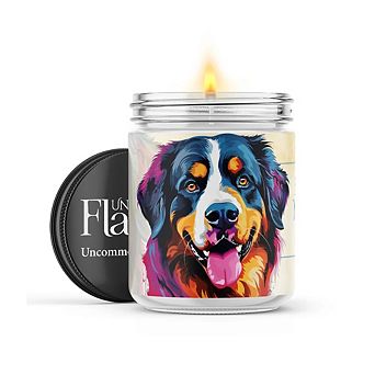 Bernease Mountain Dog - 22-oz Candle Jar - Black Ice