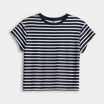 Timezone Striped Henley Blouse Camicia da Donna, Grigio a
