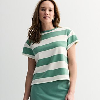 Women's Sonoma Goods For Life® French Terry Stripe Tee