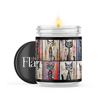 Cat Portraits - 22-oz Candle Jar - Black Ice