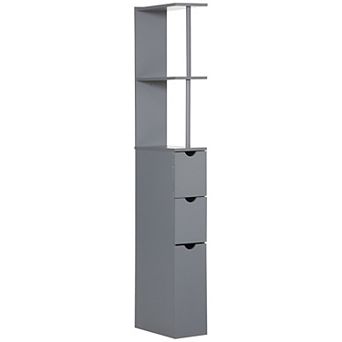 Modern Vertical Style Bathroom Storage Cabinet-Grey
