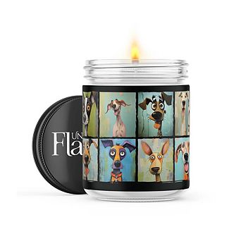 Dog Portraits - 22-oz Candle Jar - Sweet Orange & Chili Pepper