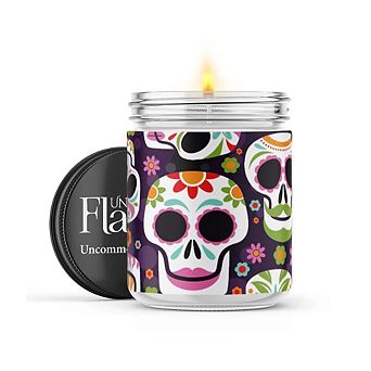 Día De Los Muertos Skulls - 22-oz Candle Jar - Pumpkin Spice