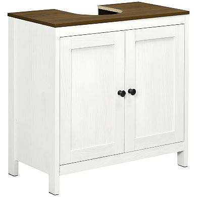 Pedestal Sink Storage Cabinet - Under Sink Cabinet with Double Doors