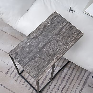 48x28x58cm C-Type Side Table Functional Iron & MDF Design for Home